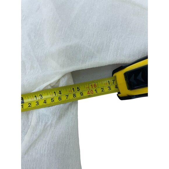 Massimo Dutti Women Shirt XS Cream Wool Cotton Surplice Neckline 5133/791 NWT - Picture 10 of 12